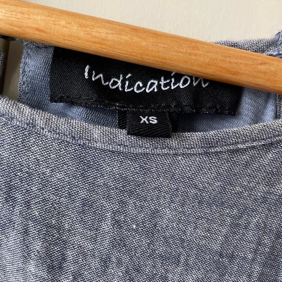 Cute embroidered chambray loose dress with pockets! Size XS - Picture 3 of 10